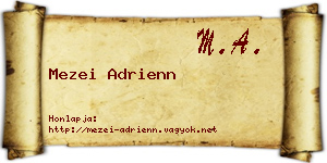 Mezei Adrienn névjegykártya