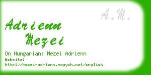 adrienn mezei business card